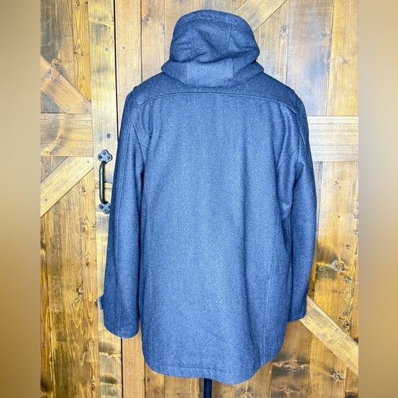 Nautica Charcoal Gray Wool Toggle Pea Coat Men’s XL - Picture 6 of 16
